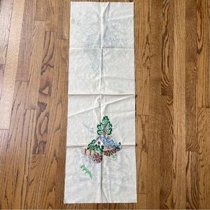 Unfinished Needlepoint Embroidery Farmhouse Cottage Trees Ranch Water Wheel